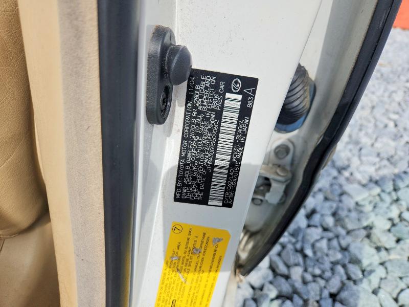 Продажа на аукционе авто 2005 Lexus Es, vin: JTHBA30G955090603, номер лота: 55051786