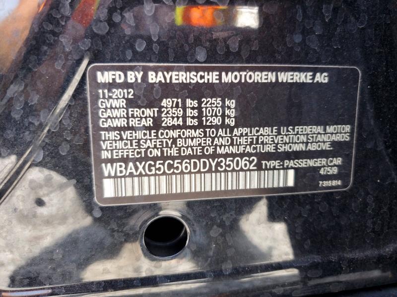 Продаж на аукціоні авто 2013 Bmw 528, vin: WBAXG5C56DDY35062, номер лоту: 52403796