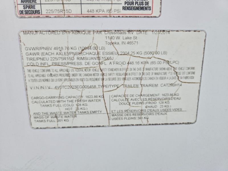 Продажа на аукционе авто 2014 Cross Roads Recreational Vehicle (rv), vin: 4V0TC2923EG005458, номер лота: 54769156