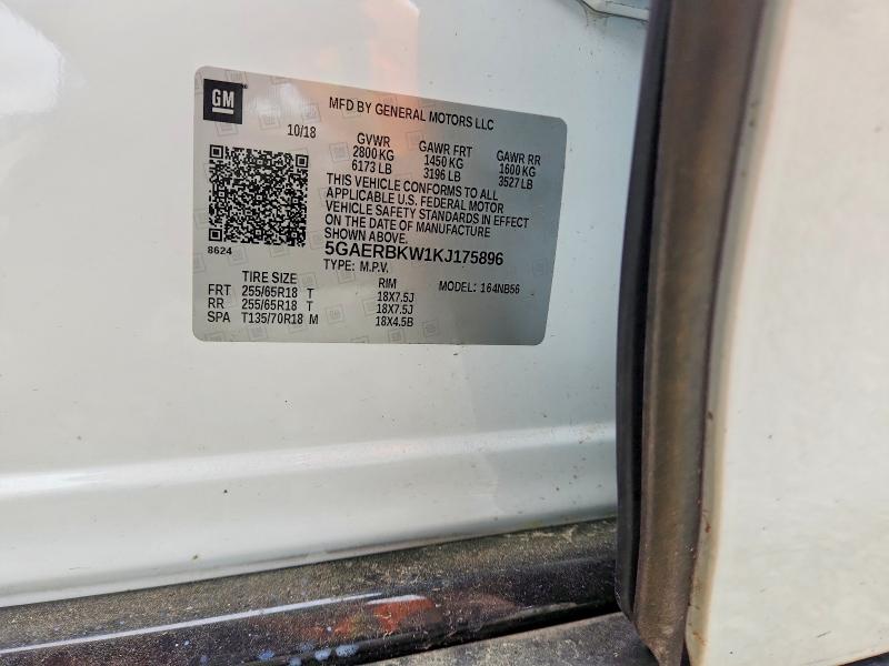 Aukcja sprzedaży 2019 Buick Enclave, vin: 5GAERBKW1KJ175896, numer aukcji: 50934376