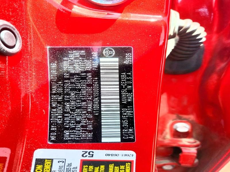 54302166 :رقم المزاد ، 4T1DBADK1SU006474 vin ، 2025 Toyota Camry مزاد بيع
