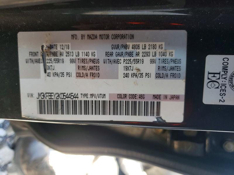 Aukcja sprzedaży 2019 Mazda Cx-5, vin: JM3KFBEY2K0544544, numer aukcji: 53239896