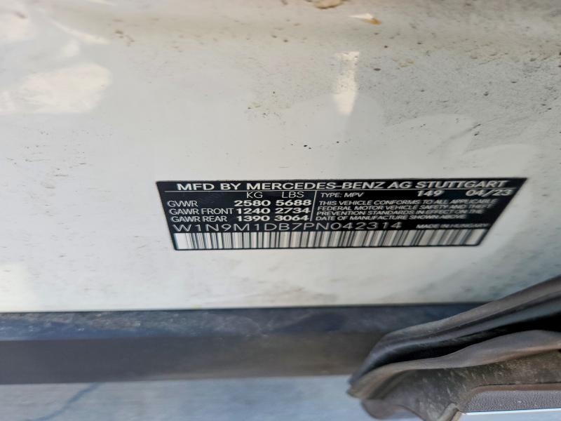 Продаж на аукціоні авто 2023 Mercedes-benz Eqb, vin: W1N9M1DB7PN042314, номер лоту: 54765166