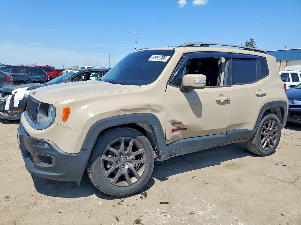 2016 Jeep Renegade მანქანა იყიდება აუქციონზე, vin: ZACCJBBTXGPD49104, აუქციონის ნომერი: 51992706