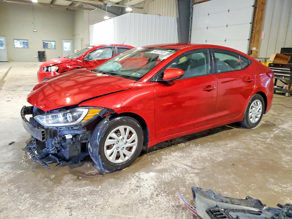 54617666 :رقم المزاد ، 5NPD74LF6JH351486 vin ، 2018 Hyundai Elantra مزاد بيع