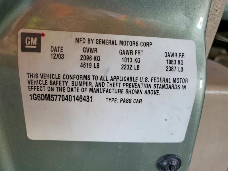 Продажа на аукционе авто 2004 Cadillac Cts, vin: 1G6DM577040146431, номер лота: 55270416