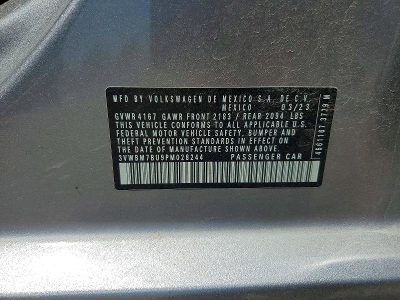 Aukcja sprzedaży 2023 Volkswagen Jetta, vin: 3VWBM7BU9PM028244, numer aukcji: 53247076