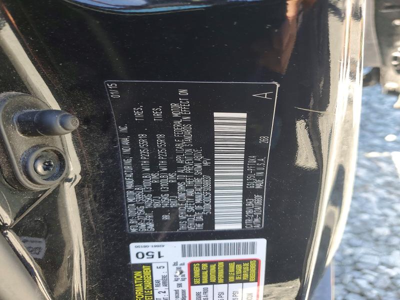 Продажа на аукционе авто 2015 Toyota Sienna, vin: 5TDDK3DC5FS098837, номер лота: 53359236