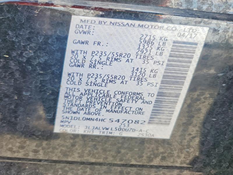 Продажа на аукционе авто 2017 Infiniti Qx60, vin: 5N1DL0MN4HC547082, номер лота: 54337906