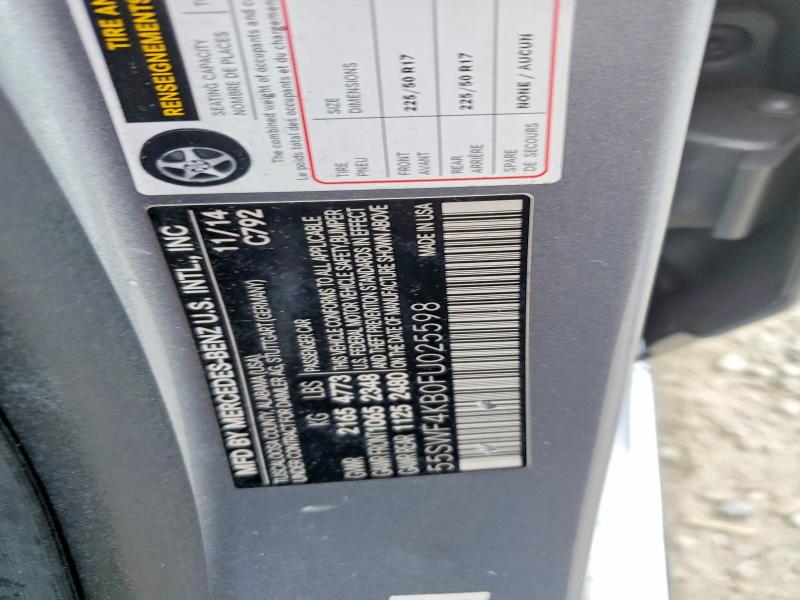 Aukcja sprzedaży 2015 Mercedes-benz C, vin: 55SWF4KB0FU025598, numer aukcji: 53015716
