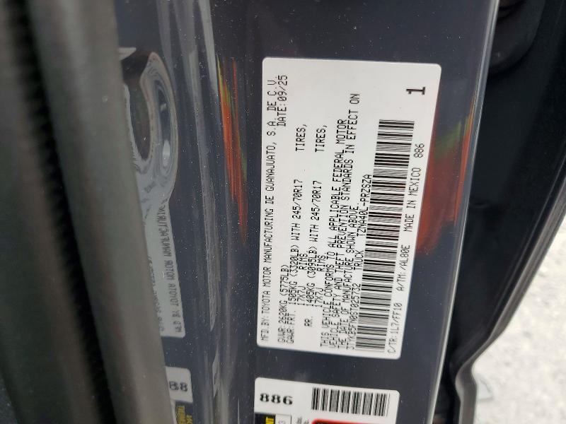 2025 Toyota Tacoma მანქანა იყიდება აუქციონზე, vin: 3TYKB5FN0ST025732, აუქციონის ნომერი: 53334336
