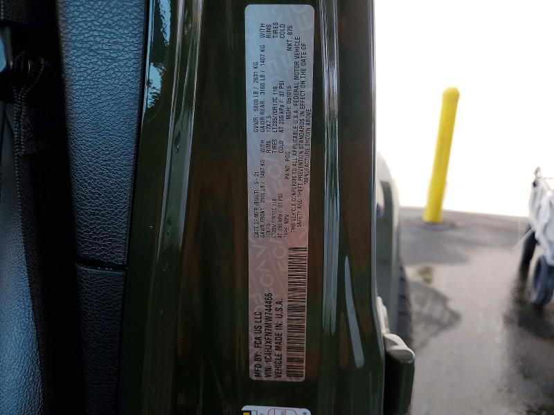 52249276 :رقم المزاد ، 1C4HJXFN7MW744466 vin ، 2021 Jeep Wrangler Unlimited مزاد بيع