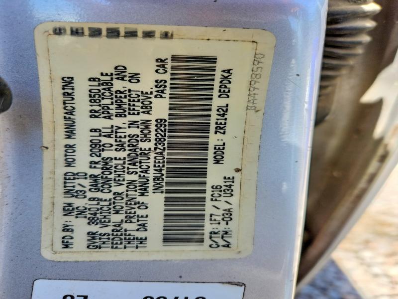 Aukcja sprzedaży 2010 Toyota Corolla, vin: 1NXBU4EE0AZ382299, numer aukcji: 53252316