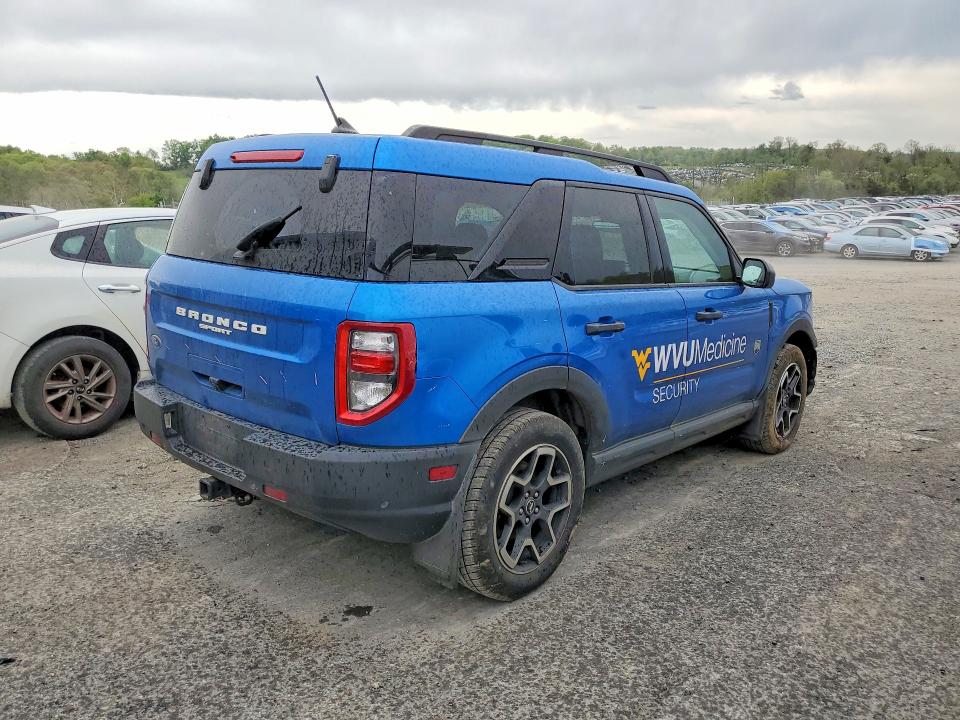 52844496 :رقم المزاد ، 3FMCR9B6XNRD92092 vin ، 2022 Ford Bronco Sport مزاد بيع