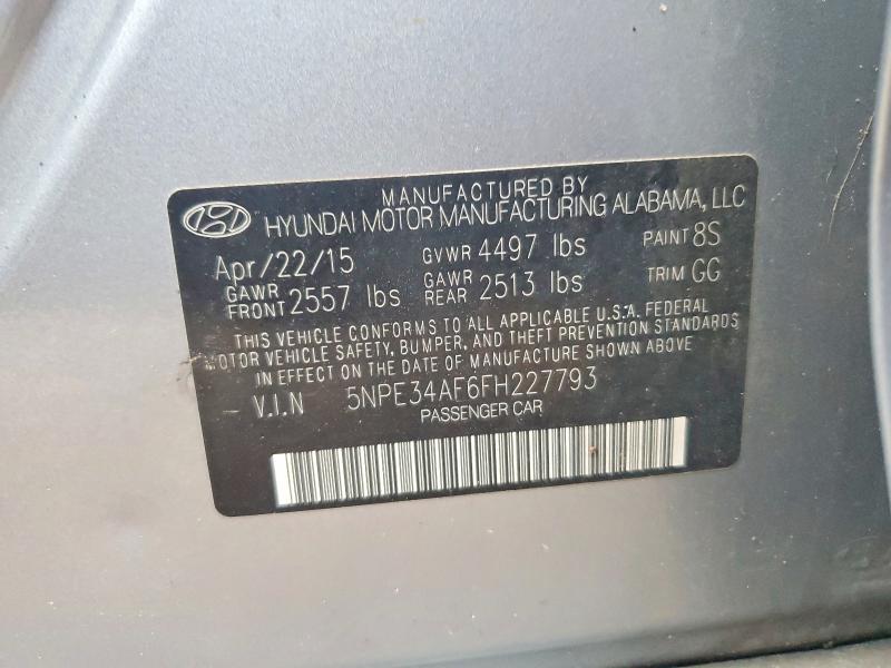 Aukcja sprzedaży 2015 Hyundai Sonata, vin: 5NPE34AF6FH227793, numer aukcji: 52661266