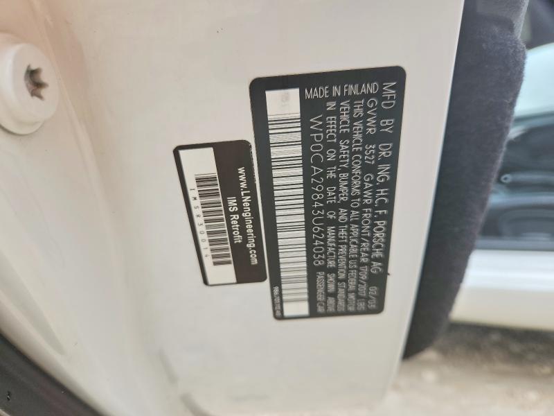 Aukcja sprzedaży 2003 Porsche Boxster, vin: WP0CA29843U624038, numer aukcji: 52365886