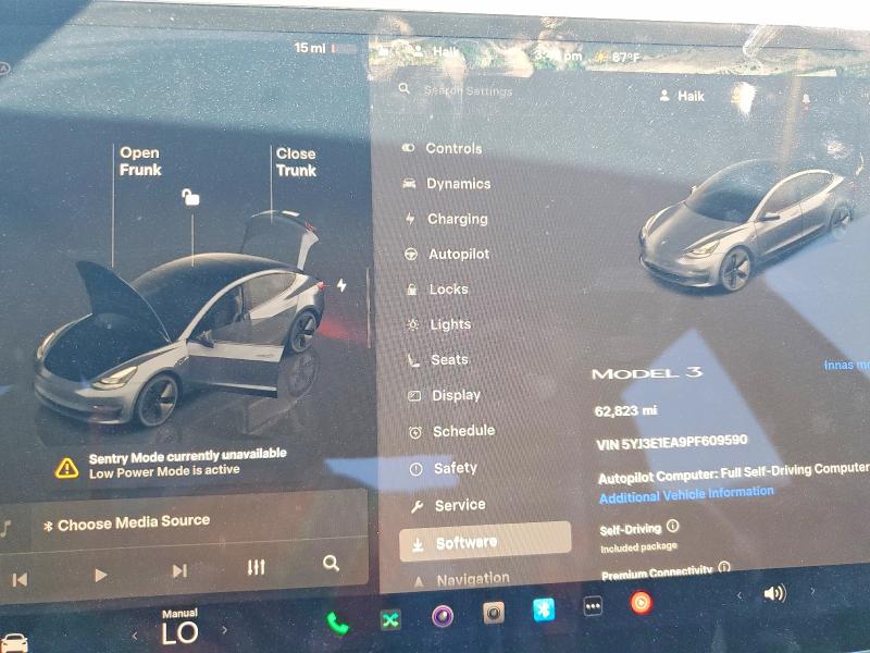 Продажа на аукционе авто 2023 Tesla Model 3, vin: 5YJ3E1EA9PF609590, номер лота: 52782216