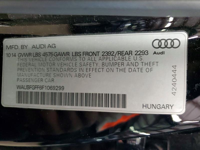 Продажа на аукционе авто 2015 Audi A3, vin: WAUBFGFF6F1069299, номер лота: 52950236