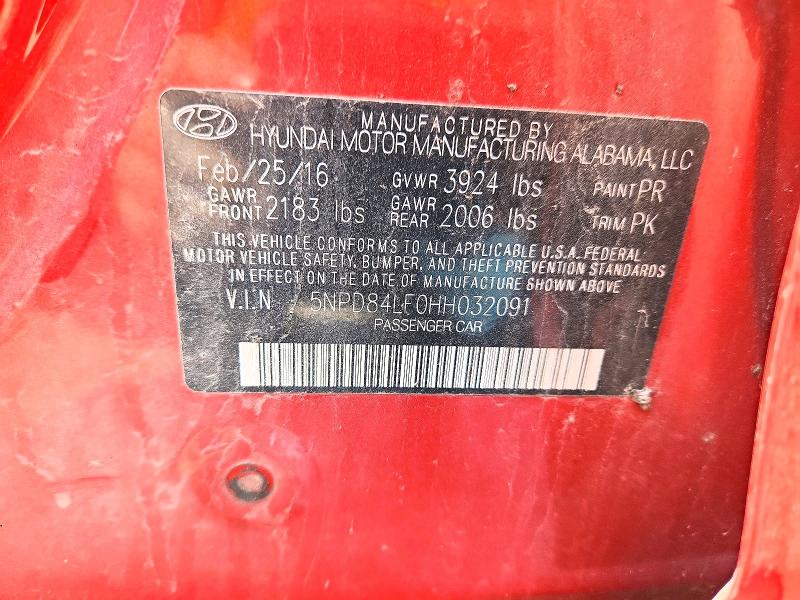 Aukcja sprzedaży 2017 Hyundai Elantra, vin: 5NPD84LF0HH032091, numer aukcji: 52682026