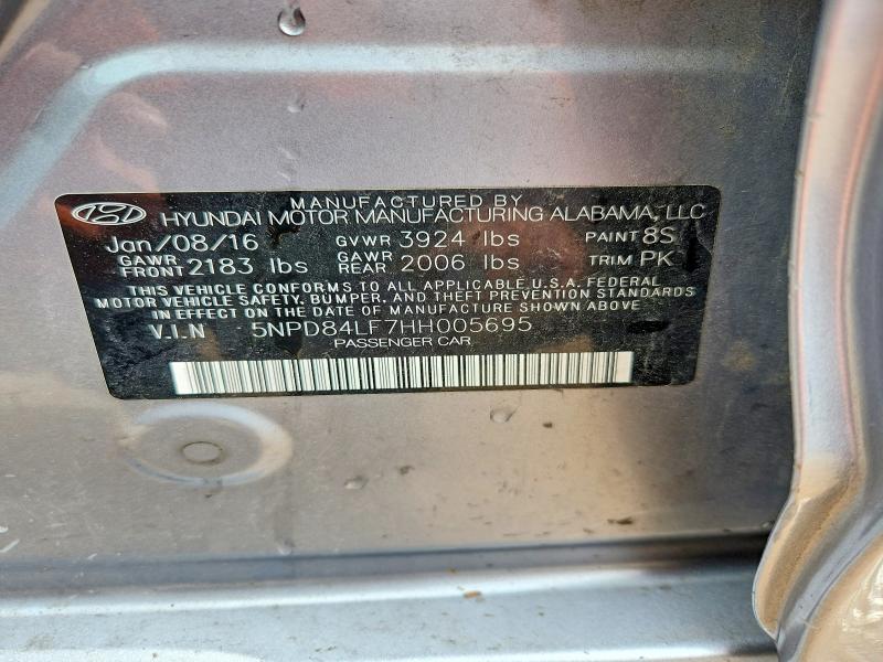 Aukcja sprzedaży 2017 Hyundai Elantra, vin: 5NPD84LF7HH005695, numer aukcji: 54150596