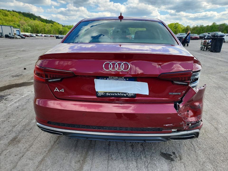 52806156 :رقم المزاد ، WAUENAF44KA081473 vin ، 2019 Audi A4 مزاد بيع