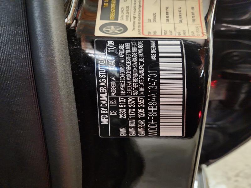 Auction sale of the 2010 Mercedes-benz E, vin: WDDHF8HB8AA134701, lot number: 52039136