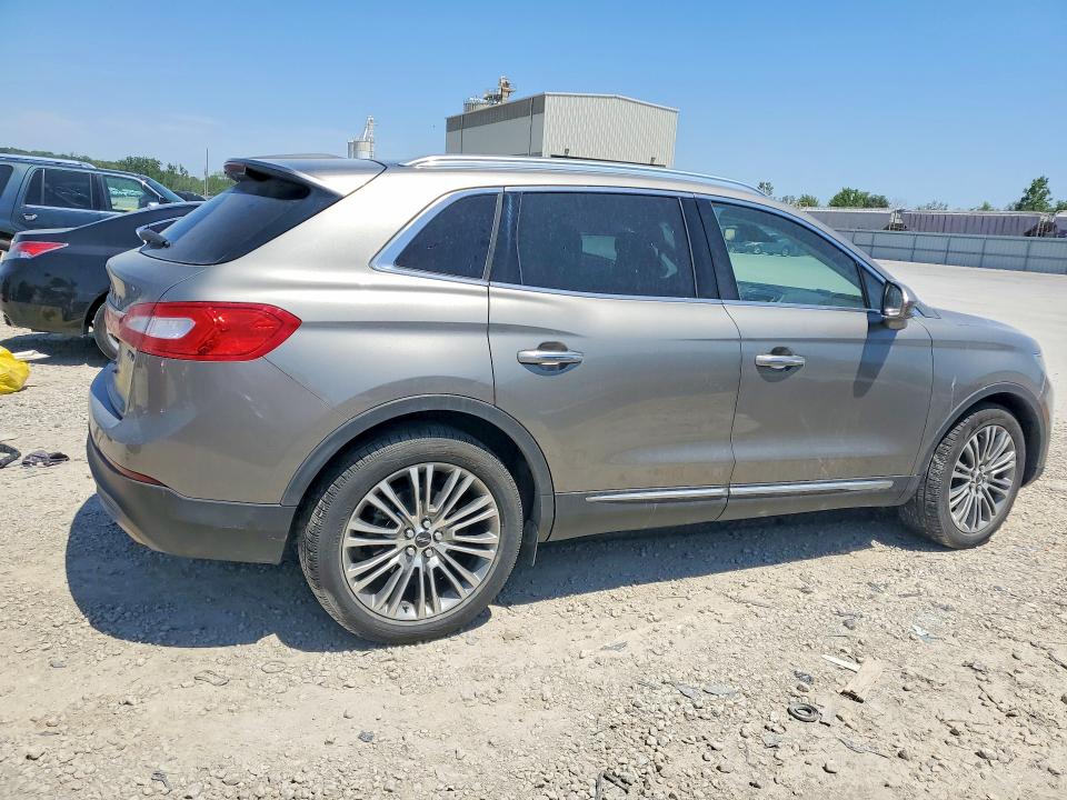 52072116 :رقم المزاد ، 2LMTJ8LR8GBL75064 vin ، 2016 Lincoln Mkx مزاد بيع