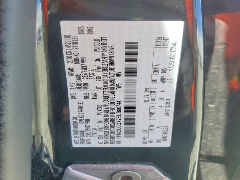 Aukcja sprzedaży 2014 Ford Escape, vin: 1FMCU0GX2EUB80744, numer aukcji: 54858536