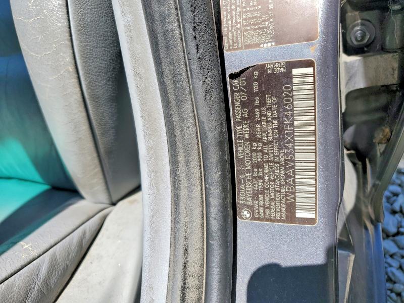 Продаж на аукціоні авто 2001 Bmw 330, vin: WBAAV534X1FK46020, номер лоту: 53265796