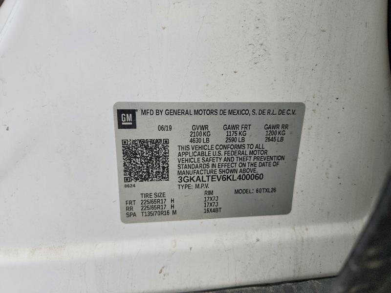 Продажа на аукционе авто 2019 Gmc Terrain, vin: 3GKALTEV6KL400060, номер лота: 54497256