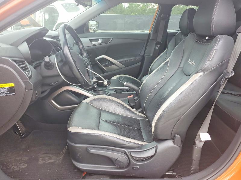 2014 Hyundai Veloster 3dr მანქანა იყიდება აუქციონზე, vin: KMHTC6AE6EU192618, აუქციონის ნომერი: 53010716