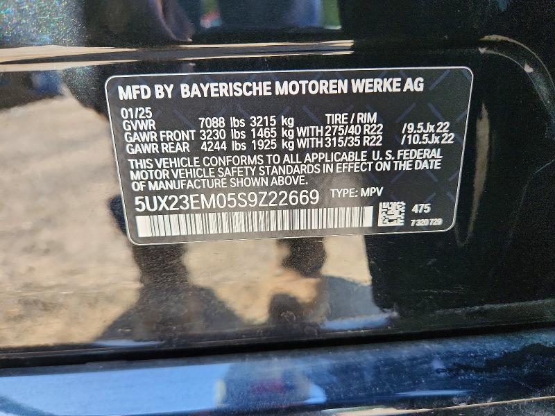 51519146 :رقم المزاد ، 5UX23EM05S9Z22669 vin ، 2025 Bmw X7 مزاد بيع