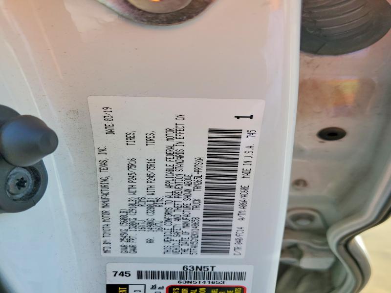 2019 Toyota Tacoma მანქანა იყიდება აუქციონზე, vin: 5TFAX5GN2KX148658, აუქციონის ნომერი: 54983206