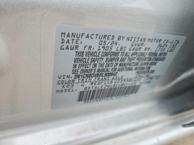 Aukcja sprzedaży 2024 Nissan Versa, vin: 3N1CN8DV6RL900942, numer aukcji: 54771516