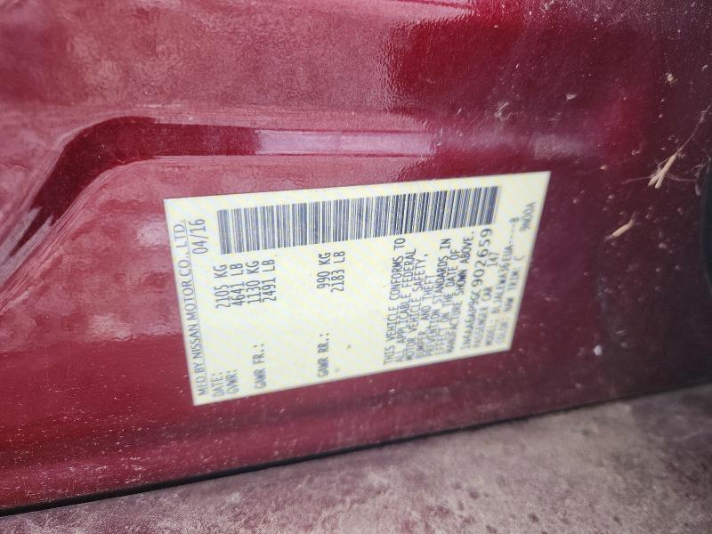 Продаж на аукціоні авто 2016 Nissan Maxima, vin: 1N4AA6AP9GC902659, номер лоту: 55161376