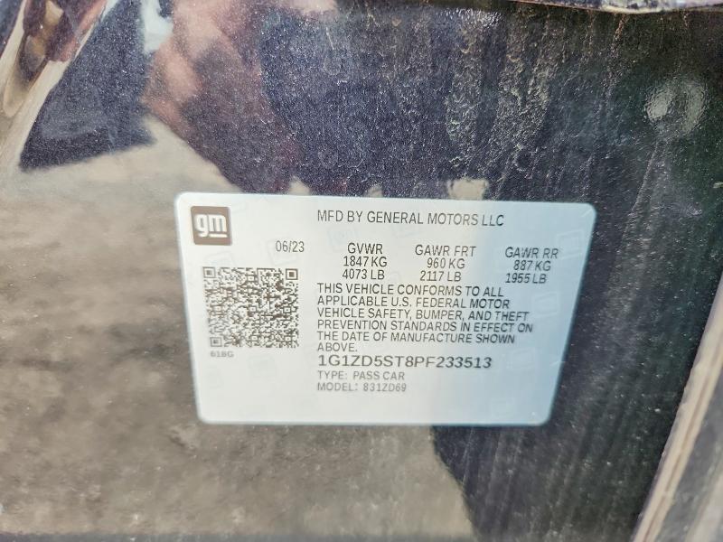 Продажа на аукционе авто 2023 Chevrolet Malibu, vin: 1G1ZD5ST8PF233513, номер лота: 53301836