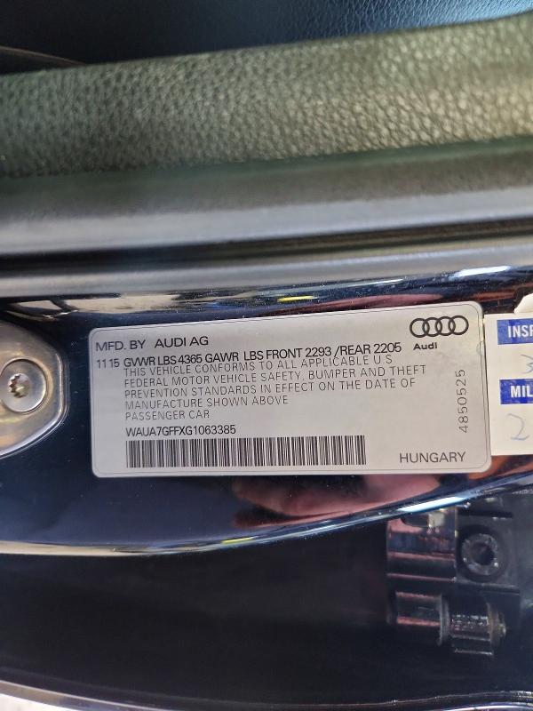 Продаж на аукціоні авто 2016 Audi A3, vin: WAUA7GFFXG1063385, номер лоту: 52557596