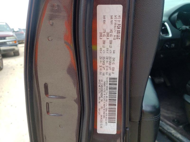 Продажа на аукционе авто 2016 Dodge Durango, vin: 1C4RDHDG8GC402942, номер лота: 52754716