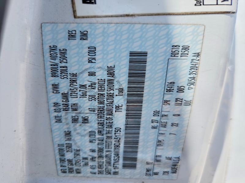53367406 :رقم المزاد ، 1FTNS24WX9DA51750 vin ، 2009 Ford Econoline مزاد بيع