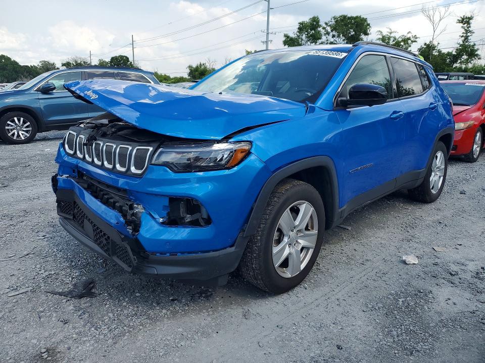 2022 Jeep Compass მანქანა იყიდება აუქციონზე, vin: 3C4NJCBB1NT112724, აუქციონის ნომერი: 55139586