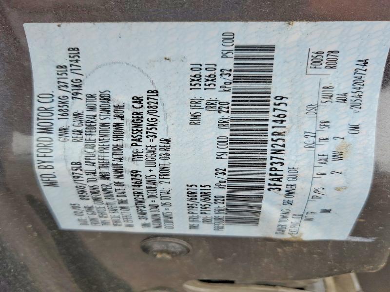 Продажа на аукционе авто 2005 Ford Focus, vin: 3FAFP37N25R146759, номер лота: 52710396