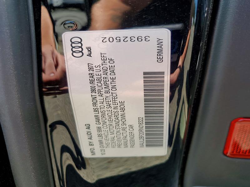 Aukcja sprzedaży 2024 Audi A6, vin: WAUL2BF20RN016322, numer aukcji: 55610026