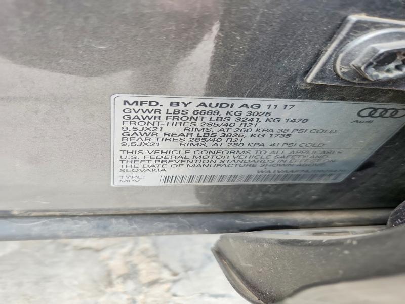 52436466 :رقم المزاد ، WA1VAAF74JD025470 vin ، 2018 Audi Q7 مزاد بيع
