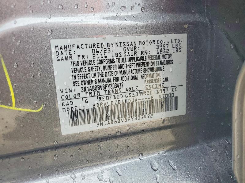 Aukcja sprzedaży 2023 Nissan Sentra, vin: 3N1AB8BV8PY303472, numer aukcji: 55312676
