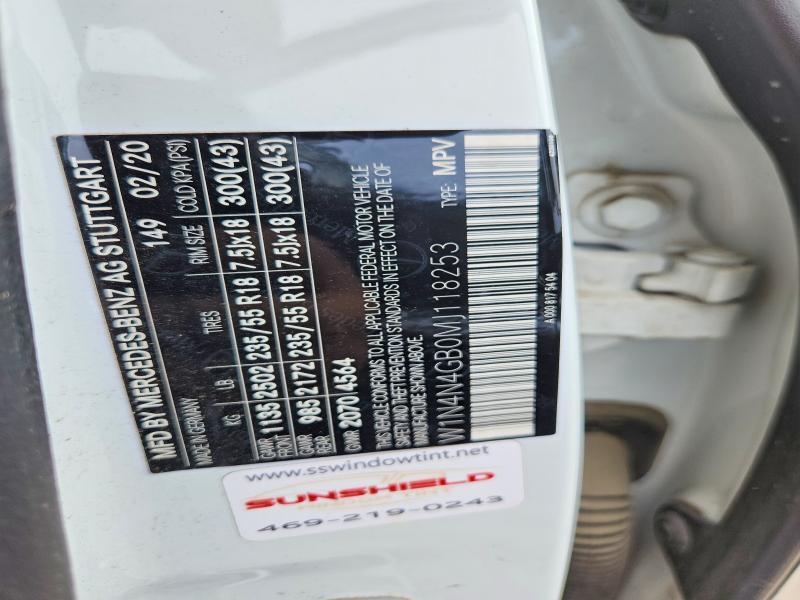 52513996 :رقم المزاد ، W1N4N4GB0MJ118253 vin ، 2021 Mercedes-benz Gla مزاد بيع