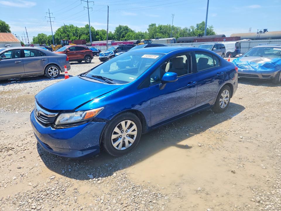 2012 Honda Civic მანქანა იყიდება აუქციონზე, vin: 19XFB2F56CE082444, აუქციონის ნომერი: 54990376