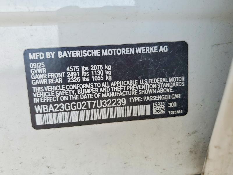 54490046 :رقم المزاد ، WBA23GG02T7U32239 vin ، 2026 Bmw 228xi مزاد بيع