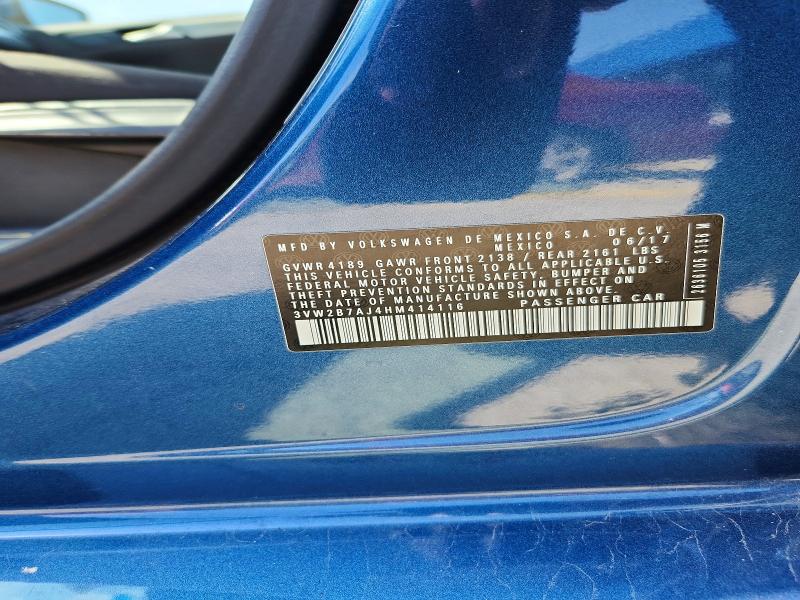 Aukcja sprzedaży 2017 Volkswagen Jetta, vin: 3VW2B7AJ4HM414116, numer aukcji: 55358656