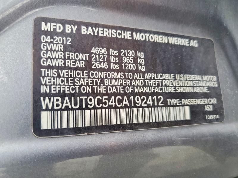 Продажа на аукционе авто 2012 Bmw 328, vin: WBAUT9C54CA192412, номер лота: 52268406