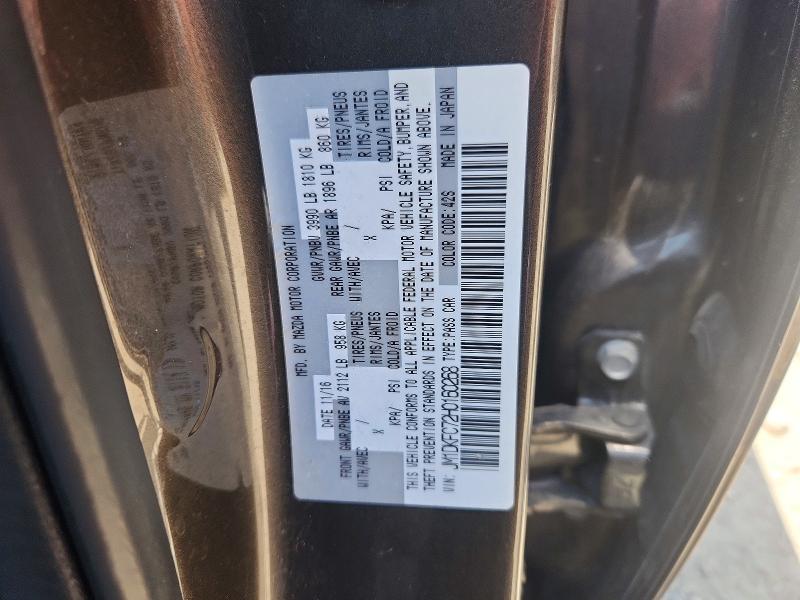 53606316 :رقم المزاد ، JM1DKFC72H0160268 vin ، 2017 Mazda Cx-3 مزاد بيع